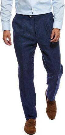 Brunello Cucinelli Linen & Wool-Blend Trouser