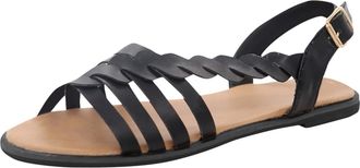 Generic Chunky Sandals for Women Walking Sandals Women Causal Ankle Sandals Buckle Ladies Roman Flat Sandals Strap For Women Cushioned Shoes Womens sandals Ye