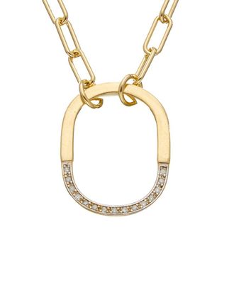 Meshmerise 18K Over Silver 0.20 Ct. Tw. Diamond Necklace