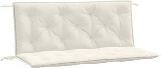 vidaXL Vidaxl - Cojines para banco jardín 2 uds tela crema melange 120x50x7 cm