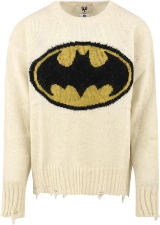 Aniye By Bat Maxi-Pull Trui - Dames - Ronde hals truien - Wit - XS - Leer - Truien & Vesten