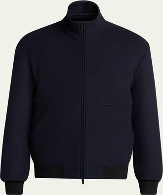 Giorgio Armani Mens Wool-Cashmere Jacket