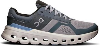 On Mens Cloudrunner 2 Shoes In Alloy Chambray