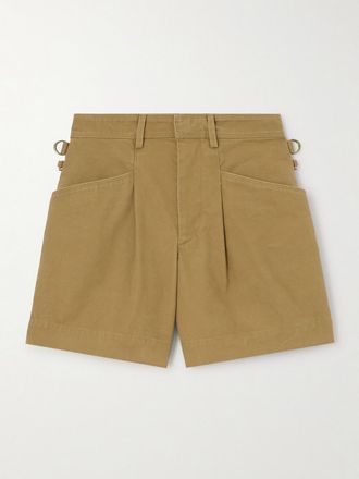 Isabel Marant Shorts In Tela Di Cotone Con Pinces Fairy - Marrone