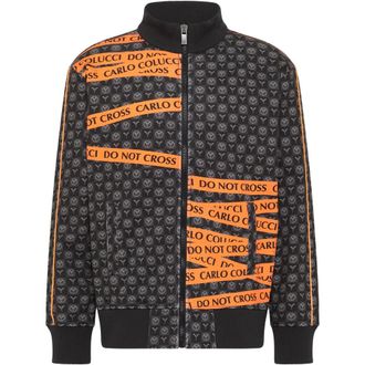 Carlo Colucci Sweat Jacket with Monogram - male - Carlo Colucci - Zip-throughs - Black - L - Sweatshirts & Hoodies