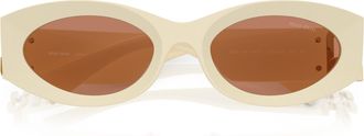 Miu Miu 0mu 11ws Elongated Oval Sunglasses