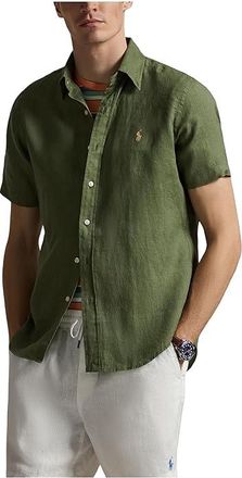 Polo Ralph Lauren Short Sleeve Linen - Classic Mens Clothing Garden Trail : 2XL
