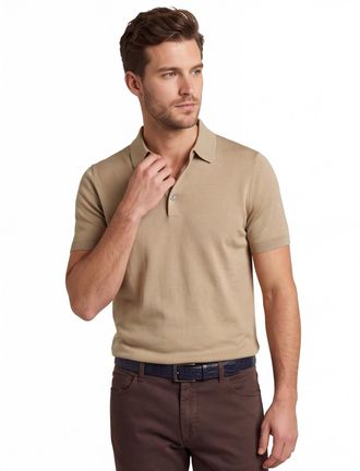 Cavallaro Cavallaro Cannero poloshirt beige