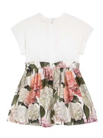 Dolce & Gabbana Floral Print Dress and Briefs Set - White