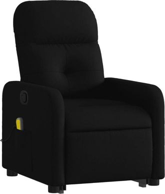 vidaXL Vidaxl - Sill&oacute;n Reclinable De Masaje Elevable Tela Negro