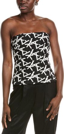 Akris Lace Silk-Lined Top