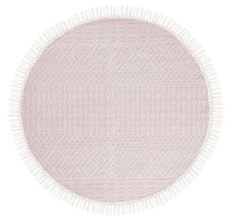 Safavieh Alfombra lana marfil/rosa 183 x 183 cm