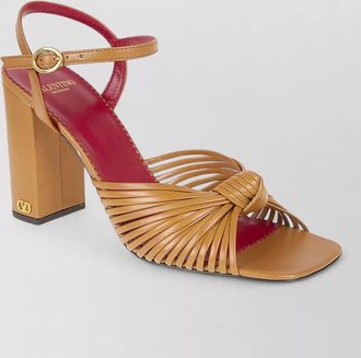 Valentino Garavani annet goatskin sandal block heel straps