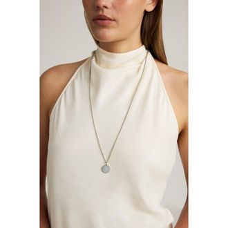 Dean Davidson Mirabeaux Pav&eacute; Long Pendant Necklace in White Cz Silver at Nordstrom