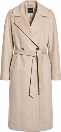 Max Mara Resina Mantel - Dames - Mantels - Beige - Maat: 3XS Zijde