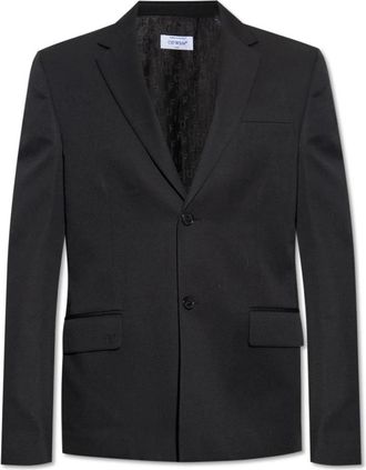 Off-white Wollen Blazer - Heren - Blazers - Zwart - M - Wol - Jassen