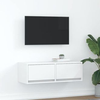 vidaXL TV Cabinet White 80x31x25.5 cm Engineered Wood vidaXL