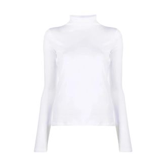Vince Roll Neck Sweater - Dames - Coltruien - Wit - XS - Katoen - Truien & Vesten