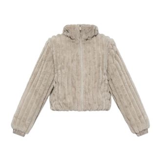 Save The Duck Winter Jackets, female, Gray, Size: M Elina fleece jacket