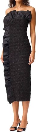 Elliatt Paloma Midi Dress In Black