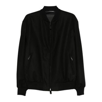 Giorgio Armani Outerwears Nero-Uomo