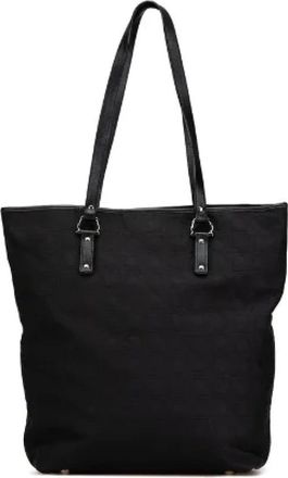 Ferragamo Pre-owned Tote Bags, female, Black, Size: ONE SIZE Pre-owned Canvas shoulder-bags