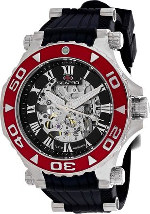 Seapro Mens Seaway Black Dial Watch