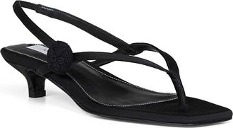Toteme Satin Slingback Sandals - Black