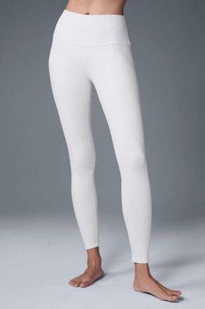 Alo | High-Waist Airbrush Legging in White, Size: Medium