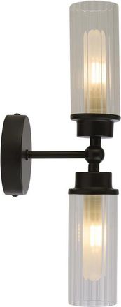 Searchlight Dimmbare Design Wand- und Badlampe Imperial 2-flammig, Schwarz