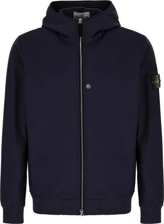 Stone Island Stijlvolle Jassen voor Mannen - Heren - Vesten met rits - Blauw - XL - Polyester - Hoodies & sweatvesten