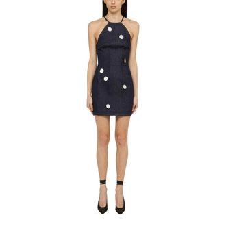 DAVID KOMA David Koma, Dames, Jurken, Blauw, Maat: 2XS