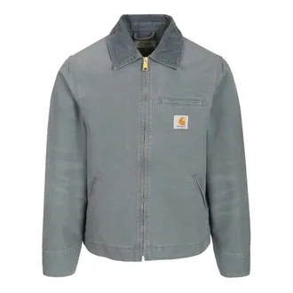 Carhartt Work in Progress Carhartt Wip, Light Jackets, male, Blue, Size: 2XL Corduroy-Collar Jacket