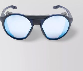 Oakley matte sunglasses with mirrored lenses