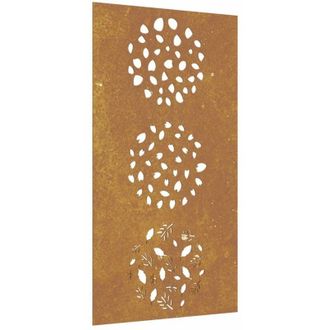 vidaXL Garden Wall Decoration 105x55 cm Corten Steel Leaf Design Vidaxl