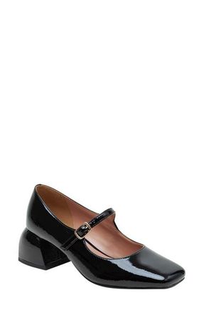 Linea Paolo Monroe Block Heel Mary Jane in Black Patent at Nordstrom, Size 5.5