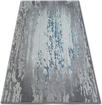 RugsX Rugsx - Alfombra Acr&iacute;lica Patara 0116 Color Blanco Arena/turquesa Grey 80x150 Cm