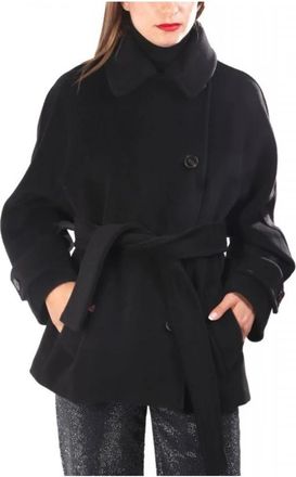 Marella Dames, Mantels, Zwart, Maat: XS