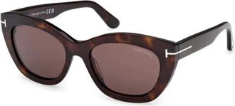 Tom Ford Linda-02 Zonnebril - Dames - Zonnebrillen - Bruin - 53 MM - Accessoires