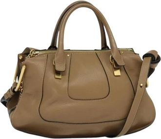 Chlo&eacute; Pre-owned Handtas - Dames - Vintage Handtas - Beige - ONE Size - Leer - Vintage