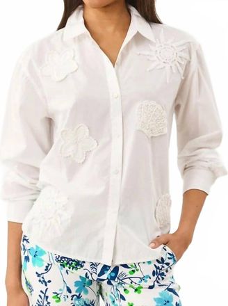 Lilly Pulitzer Bondi Button Down Shirt In White