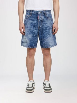 Dsquared2 Pantaloncini in denim con stampa