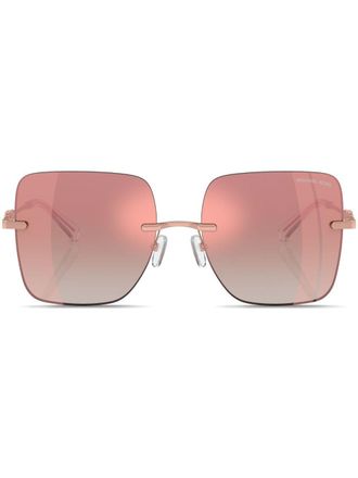 Michael Kors Qu&egrave;bec frameless sunglasses - unisex - Metal - 55 - Pink