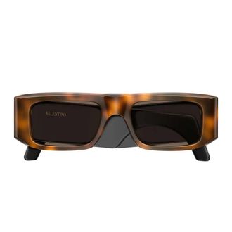 Valentino Sunglasses Vg0005 S 002 Brown Black/Brown Women