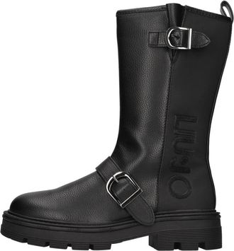 Liu Jo Taylor 805 Tunbled Spreading/Microfinero - Dames - Enkellaarsjes - Zwart - 35 EU - Leer - Schoenen