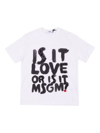 Msgm Handbesticktes Jersey-T-Shirt f&uuml;r M&auml;dchen