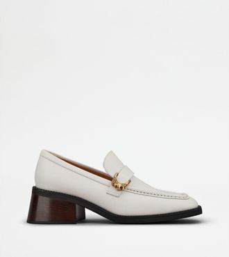 Tod's Tods Heeled Loafers in Leather