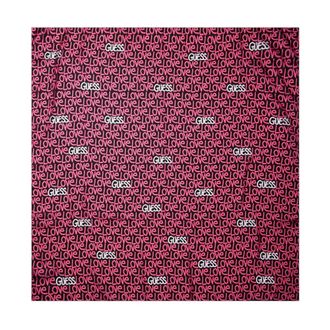 Guess Scarves, female, Multicolor, Size: ONE SIZE Pink Love Print Foulard