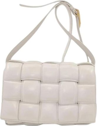 Bottega Veneta Pre-owned Vintage Schoudertas - Dames - Vintage Schoudertas - Wit - ONE Size - Leer - Vintage