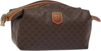 Celine Pre-owned Canvas Clutch - Dames - Vintage Clutch - Bruin - ONE Size - Vintage